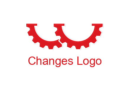 letter w gears logo