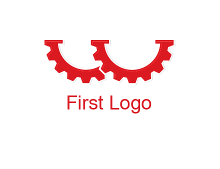 letter w gears logo