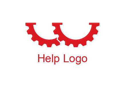 letter w gears logo