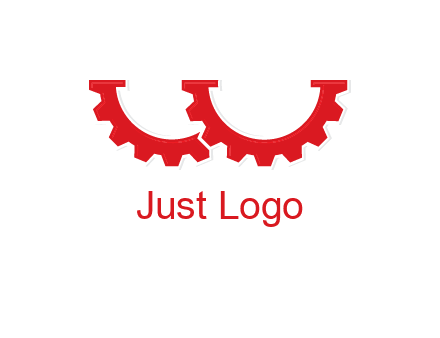 letter w gears logo