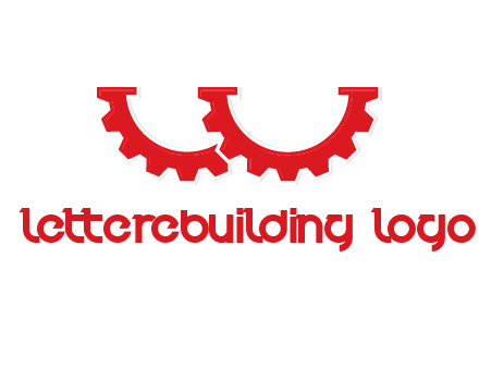 letter w gears logo