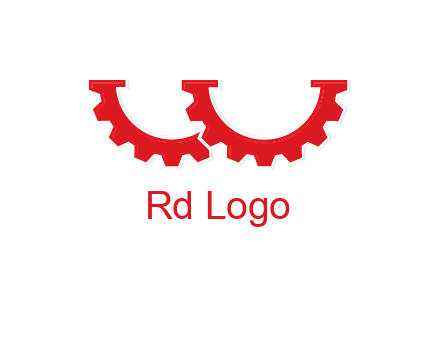 letter w gears logo