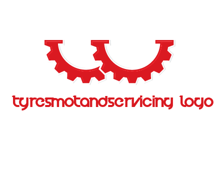 letter w gears logo