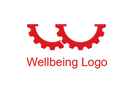 letter w gears logo