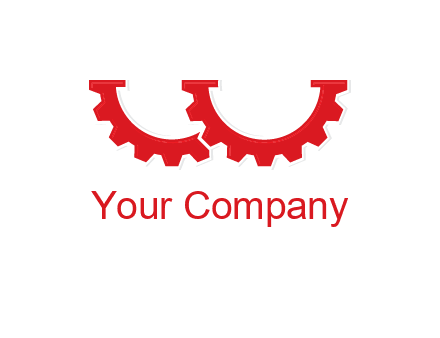 letter w gears logo