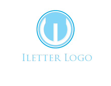 curved letter W in circle