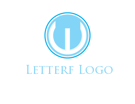 curved letter W in circle