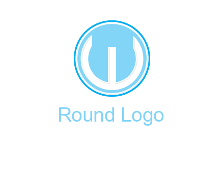curved letter W in circle
