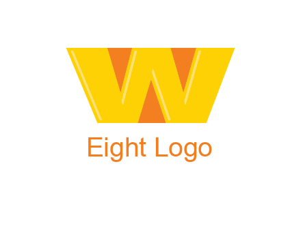 letter W with triangles