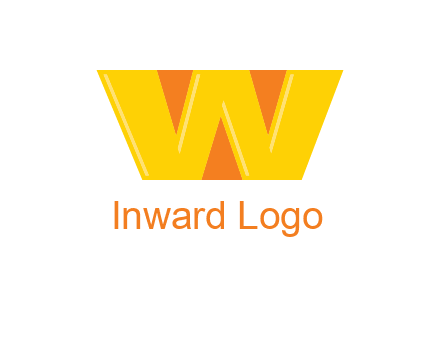 letter W with triangles