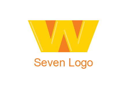 letter W with triangles