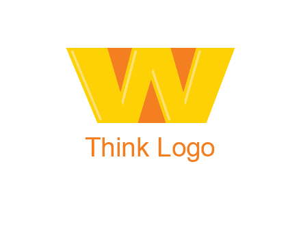 letter W with triangles