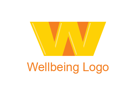 letter W with triangles