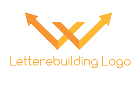 letter w arrow logo