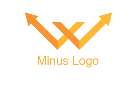 letter w arrow logo