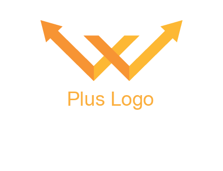 letter w arrow logo