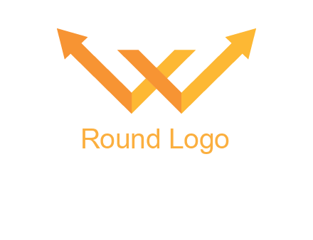 letter w arrow logo