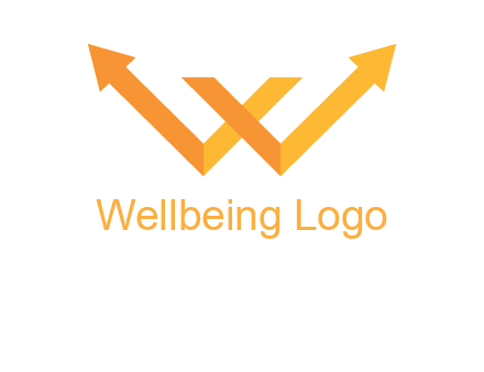 letter w arrow logo