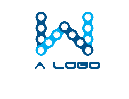 letter W chain logo