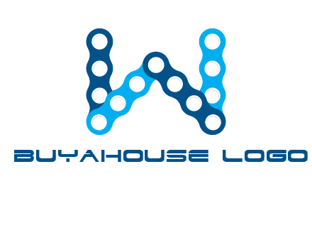 letter W chain logo