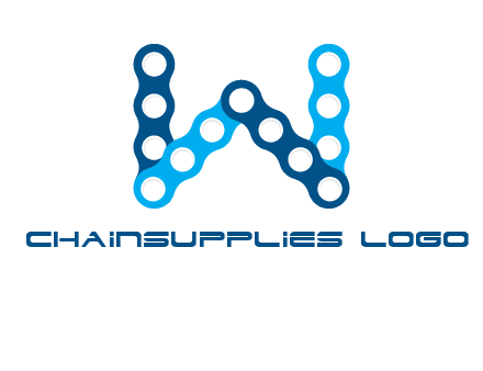 letter W chain logo