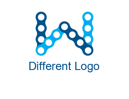 letter W chain logo