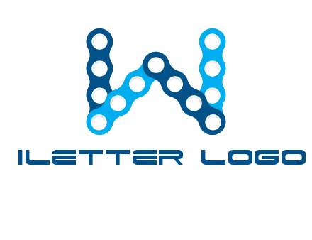 letter W chain logo