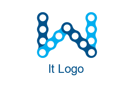 letter W chain logo