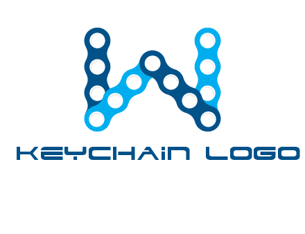letter W chain logo