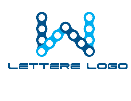 letter W chain logo