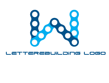 letter W chain logo