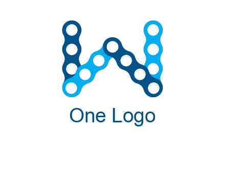 letter W chain logo