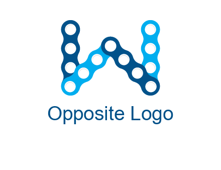 letter W chain logo