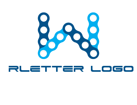 letter W chain logo