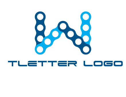 letter W chain logo