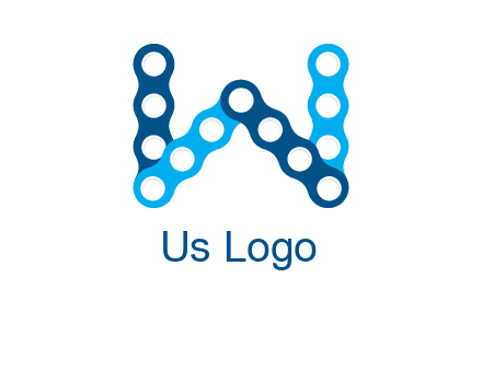 letter W chain logo