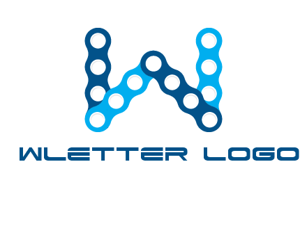 letter W chain logo