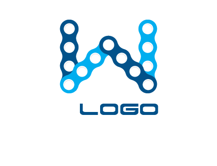 letter W chain logo