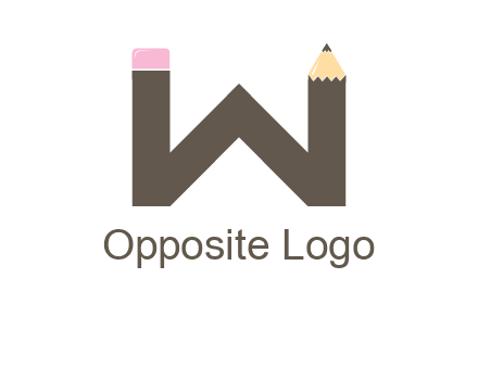 letter W pencil logo