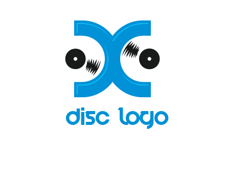 Letter X and music disc logo
