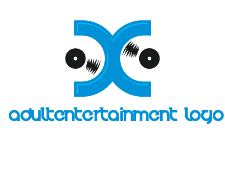 Letter X and music disc logo