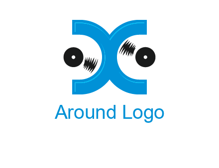 Letter X and music disc logo