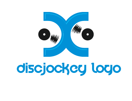 Letter X and music disc logo