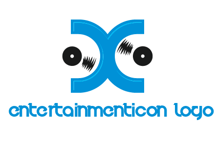 Letter X and music disc logo