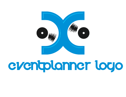 Letter X and music disc logo