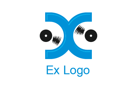 Letter X and music disc logo