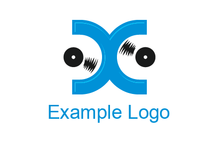 Letter X and music disc logo