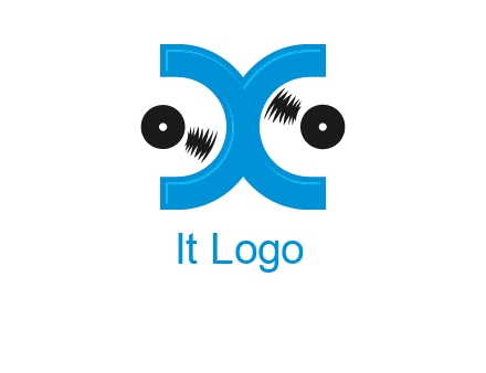 Letter X and music disc logo