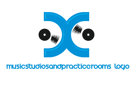 Letter X and music disc logo