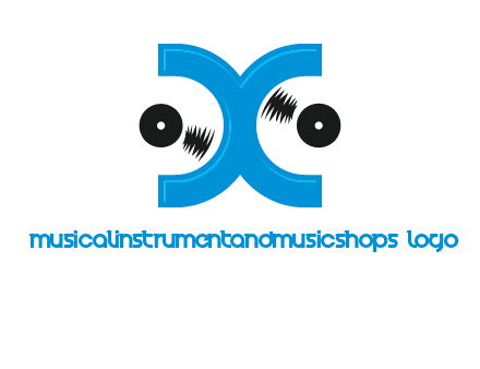 Letter X and music disc logo